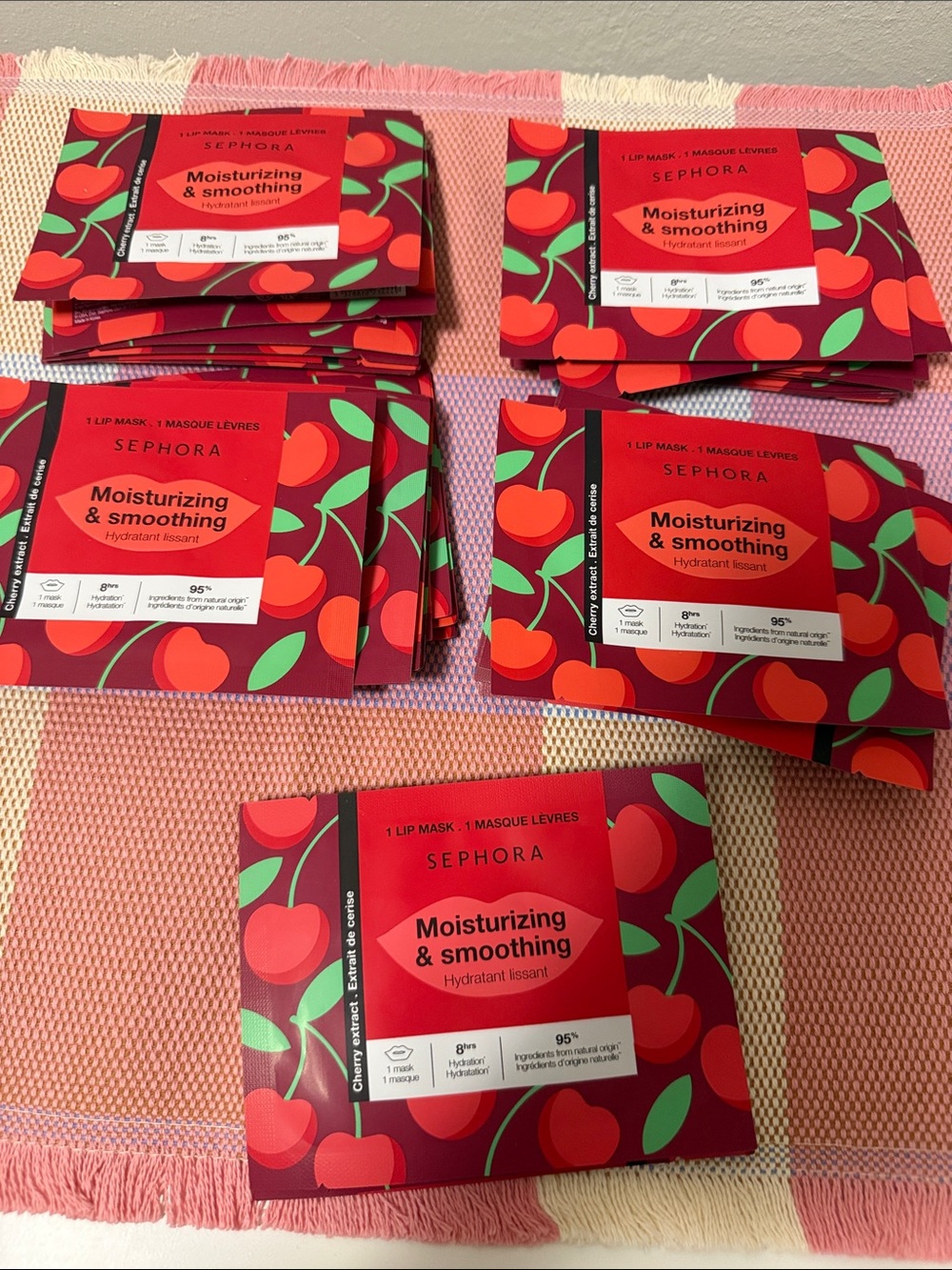 SEPHORA Cherry Moisturizing & Smoothing Lip Mask - 43!